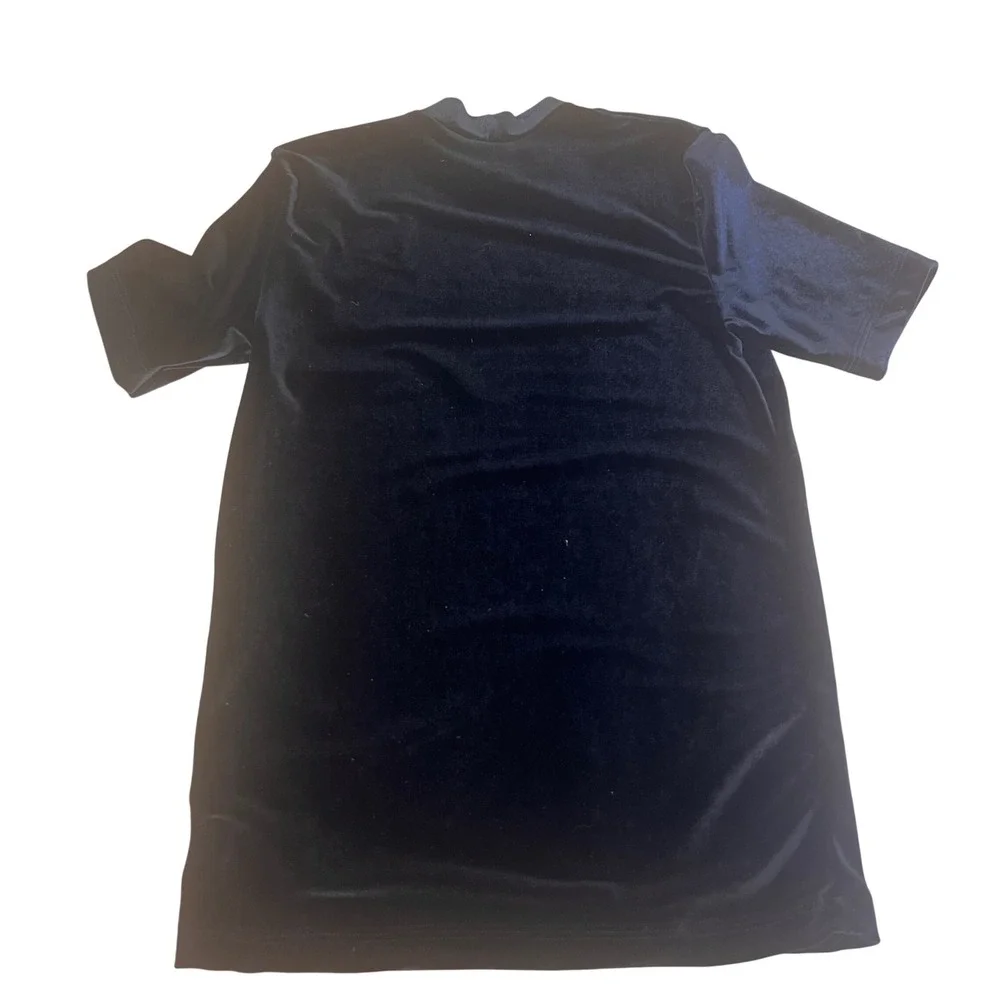 GK Elite Sportswear Girls Black Velvet Mock Neck Top Child L Athletic Gymnastics